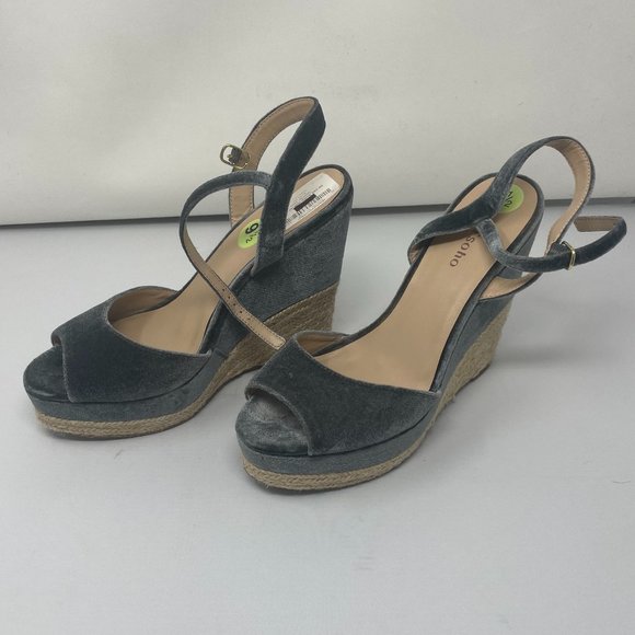 Zigi Soho Shoes - Zigi Soho | Caridee Velvet Wedge - Pewter